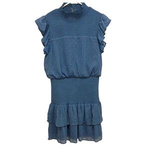 AQUA Blue Mini Dress Size MEDIUM